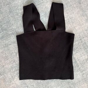 525 America Black Crop Top